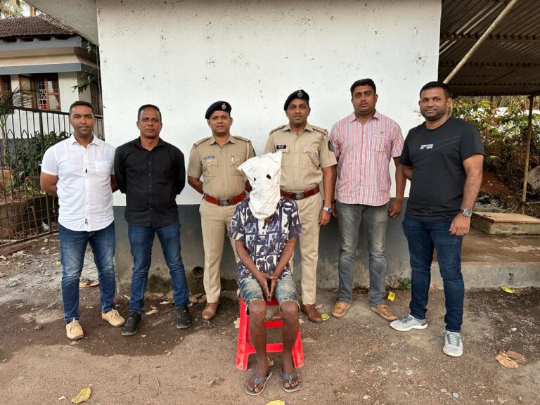 In yet another narcotic raid Calangute Police arrested one person from Maharashtra in illegal possession narcotic drug ganja, worth Rs. 84,000